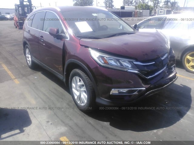 2HKRM3H73GH540129 - 2016 HONDA CR-V EXL BURGUNDY photo 1