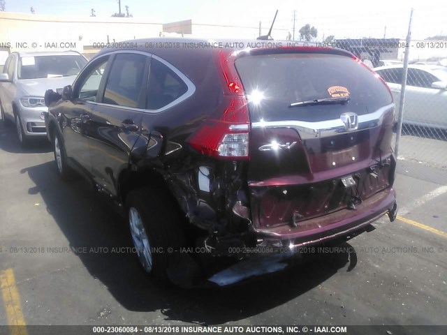 2HKRM3H73GH540129 - 2016 HONDA CR-V EXL BURGUNDY photo 3