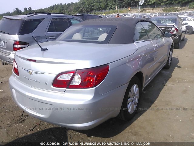 1C3LC45K78N661808 - 2008 CHRYSLER SEBRING SILVER photo 4