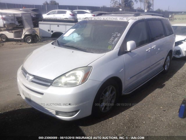 5TDZA22C44S007611 - 2004 TOYOTA SIENNA XLE/XLE LIMITED WHITE photo 2