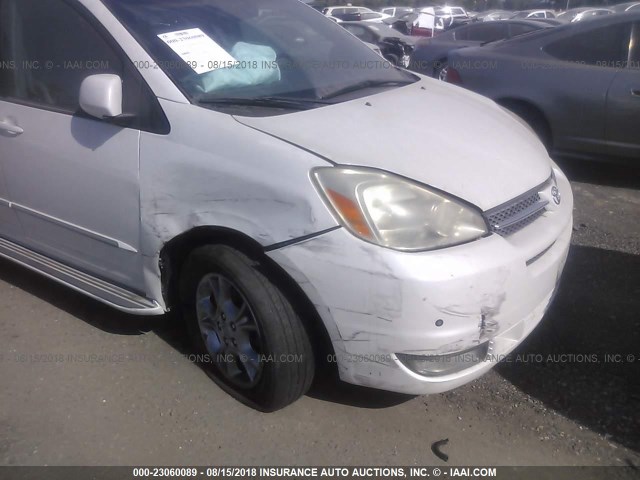 5TDZA22C44S007611 - 2004 TOYOTA SIENNA XLE/XLE LIMITED WHITE photo 6