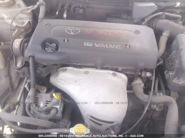 4T1BE32KX2U598132 - 2002 TOYOTA CAMRY LE/XLE/SE 银色 照片 10