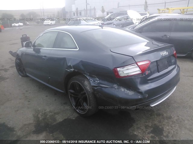 WAURV78T99A033390 - 2009 AUDI S5 QUATTRO GRAY photo 3