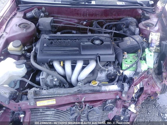 2T1BR12E1YC303755 - 2000 TOYOTA COROLLA VE/CE/LE MAROON photo 10