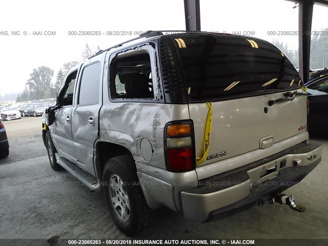 1GKEK63U84J211811 - 2004 GMC YUKON DENALI TAN photo 3