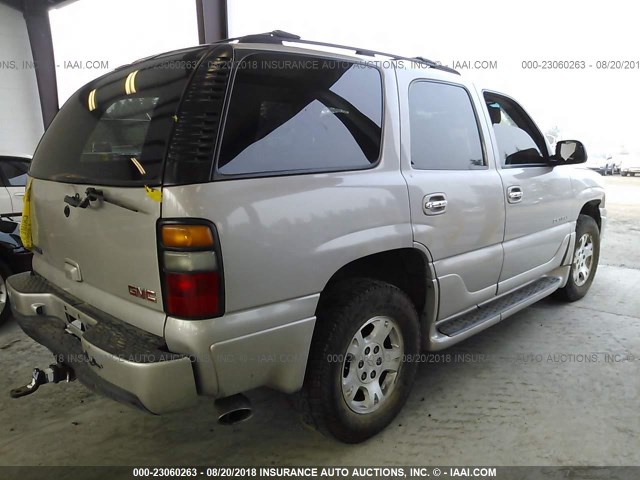 1GKEK63U84J211811 - 2004 GMC YUKON DENALI TAN photo 4