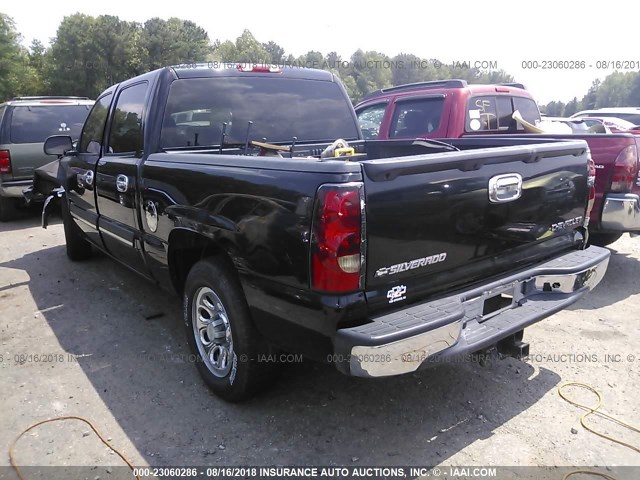 2GCEC13T251369933 - 2005 CHEVROLET SILVERADO C1500 BLACK photo 3