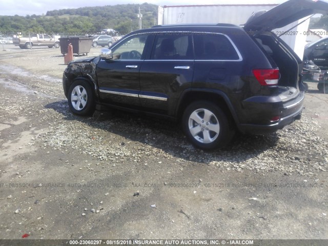 1C4RJFCTXCC330079 - 2012 JEEP GRAND CHEROKEE OVERLAND BLACK photo 3