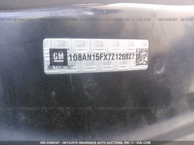1G8AN15FX7Z126827 - 2007 SATURN ION LEVEL 2 灰色 照片 9