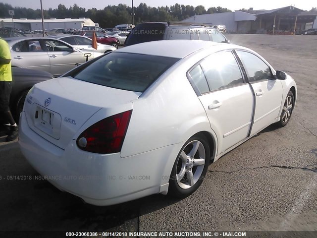 1N4BA41EX6C826925 - 2006 NISSAN MAXIMA SE/SL WHITE photo 4