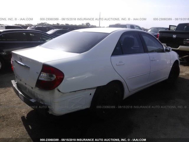 4T1BE32K32U058525 - 2002 TOYOTA CAMRY LE/XLE/SE Ağ foto 4
