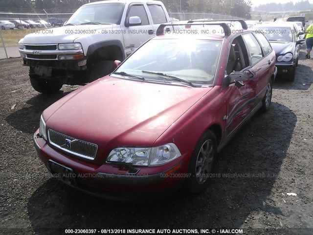 YV1VW295X1F619602 - 2001 VOLVO V40 1.9T RED photo 2