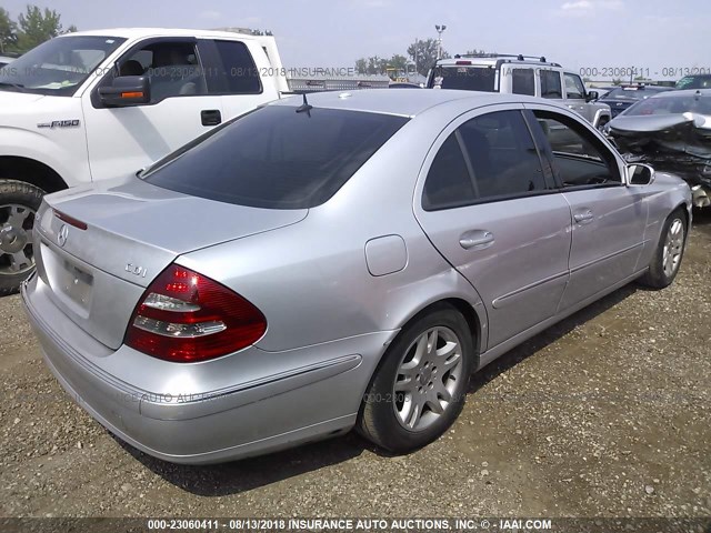 WDBUF26J26A904137 - 2006 MERCEDES-BENZ E 320 CDI SILVER photo 4