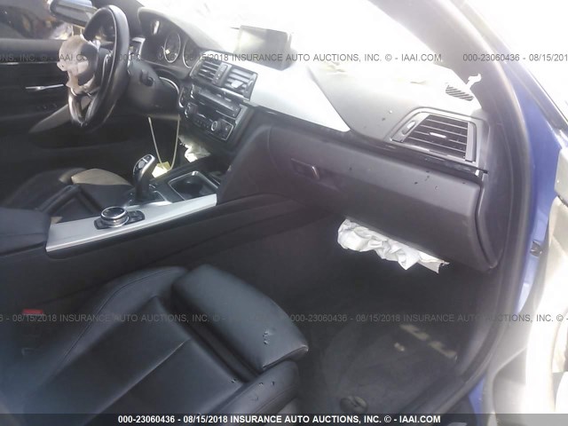 WBA4B1C58FD418345 - 2015 BMW 435 I/GRAN COUPE BLUE photo 5