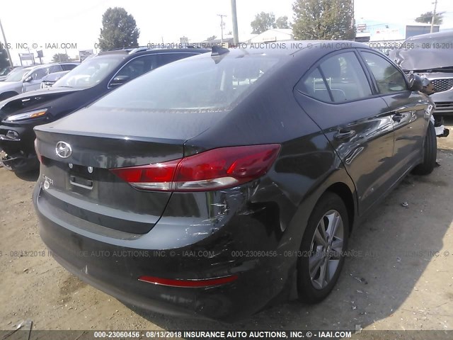 5NPD84LF4JH376948 - 2018 HYUNDAI ELANTRA SEL/VALUE/LIMITED BLACK photo 4