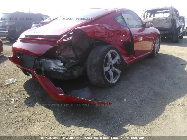 WP0AA29808U760469 - 2008 PORSCHE CAYMAN S RED photo 6