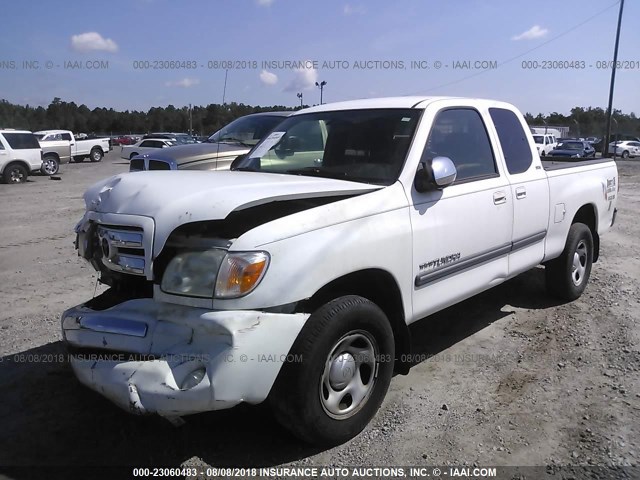 5TBRU34126S483411 - 2006 TOYOTA TUNDRA ACCESS CAB SR5 WHITE photo 2