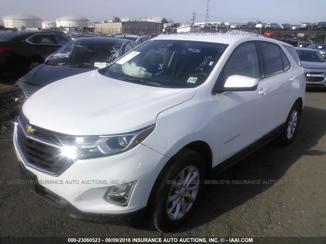 2GNAXSEV1J6270015 - 2018 CHEVROLET EQUINOX LT WHITE photo 2