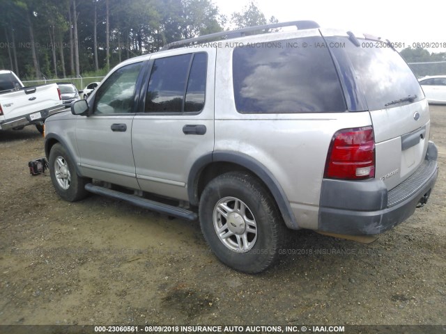 1FMZU62K33UC03146 - 2003 FORD EXPLORER XLS/XLS SPORT SILVER photo 3