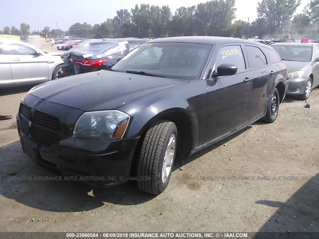 2D4FV47T27H781437 - 2007 DODGE MAGNUM SE BLACK photo 2