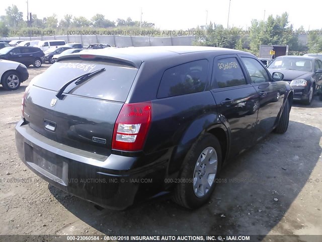 2D4FV47T27H781437 - 2007 DODGE MAGNUM SE BLACK photo 4