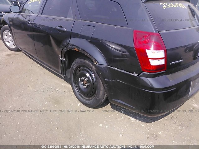 2D4FV47T27H781437 - 2007 DODGE MAGNUM SE BLACK photo 6