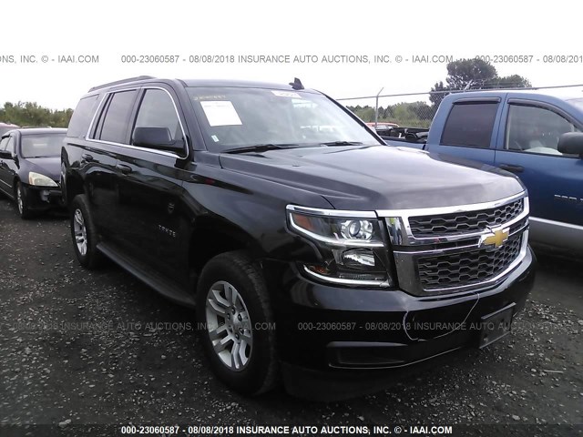 1GNSKBKC4HR180622 - 2017 CHEVROLET TAHOE K1500 LT BLACK photo 1