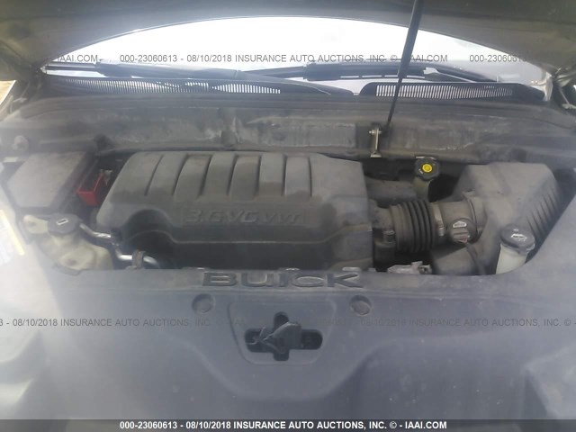 5GAER23738J301207 - 2008 BUICK ENCLAVE CXL Or photo 10