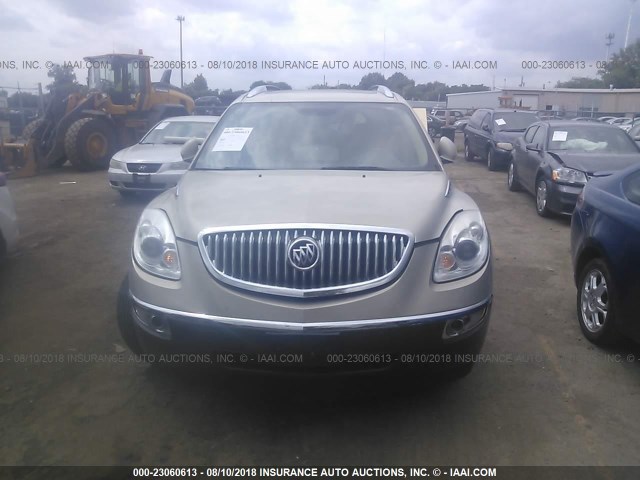 5GAER23738J301207 - 2008 BUICK ENCLAVE CXL Or photo 6