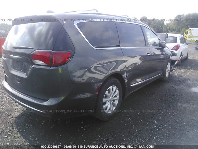 2C4RC1BG4JR149128 - 2018 CHRYSLER PACIFICA TOURING L GRAY photo 4