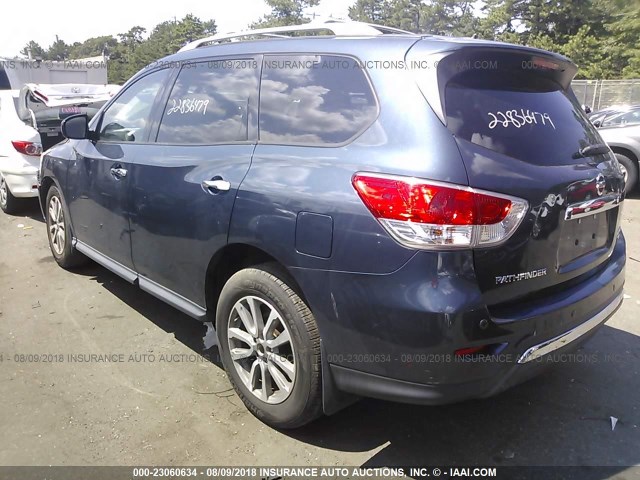 5N1AR2MM4DC604038 - 2013 NISSAN PATHFINDER S/SV/SL/PLATINUM 蓝色 照片 3