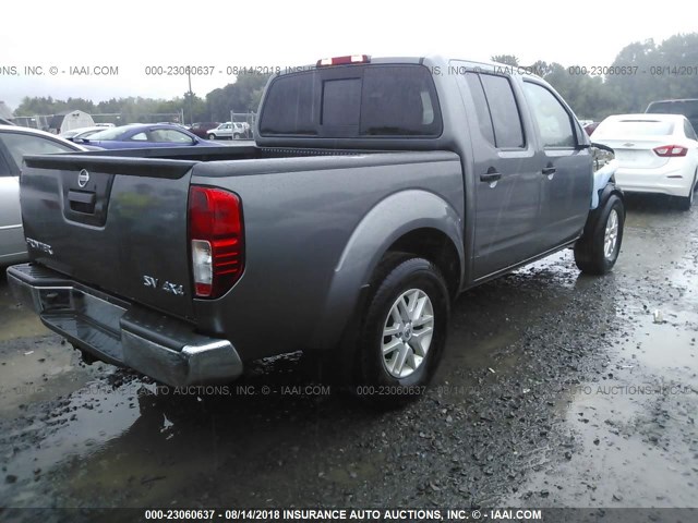 1N6AD0EV7HN755235 - 2017 NISSAN FRONTIER S/SV/SL/PRO-4X GRAY photo 4