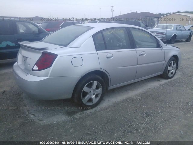 1G8AL55F26Z134142 - 2006 SATURN ION LEVEL 3 SILVER photo 4