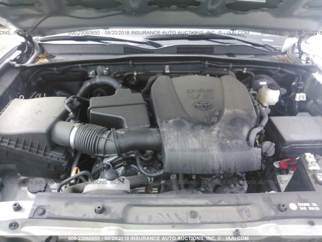 3TMDZ5BN1GM010069 - 2016 TOYOTA TACOMA DBL CAB/SR5/TRD SPORT/OR SILVER photo 10