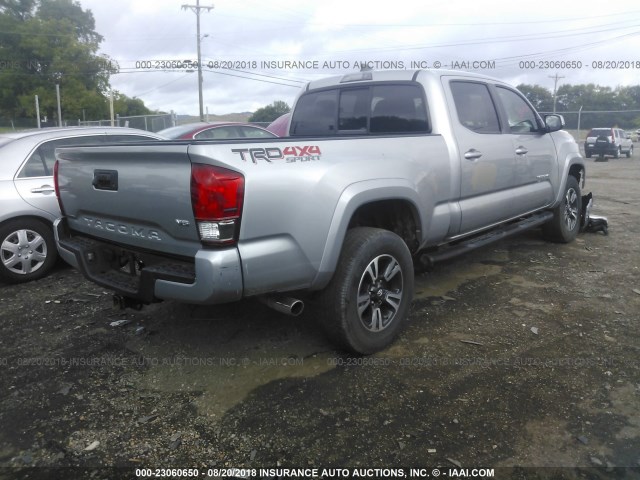 3TMDZ5BN1GM010069 - 2016 TOYOTA TACOMA DBL CAB/SR5/TRD SPORT/OR SILVER photo 4