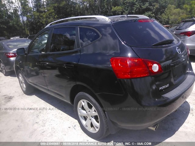 JN8AS58T58W020705 - 2008 NISSAN ROGUE S/SL BLACK photo 3