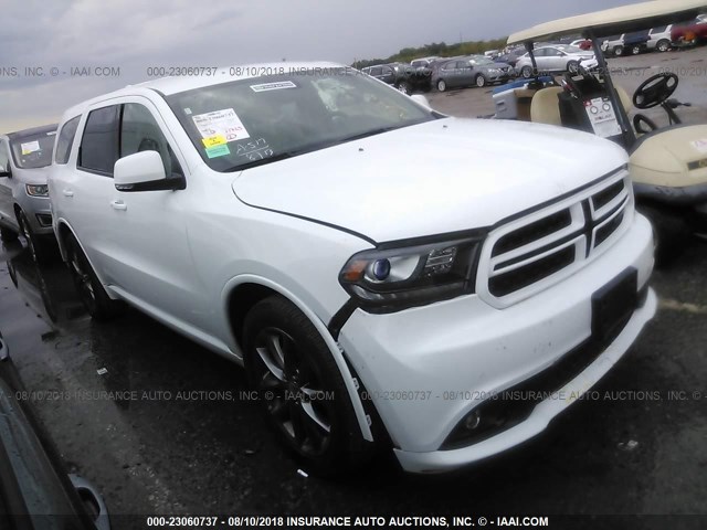 1C4RDHDG0HC814063 - 2017 DODGE DURANGO GT WHITE photo 1