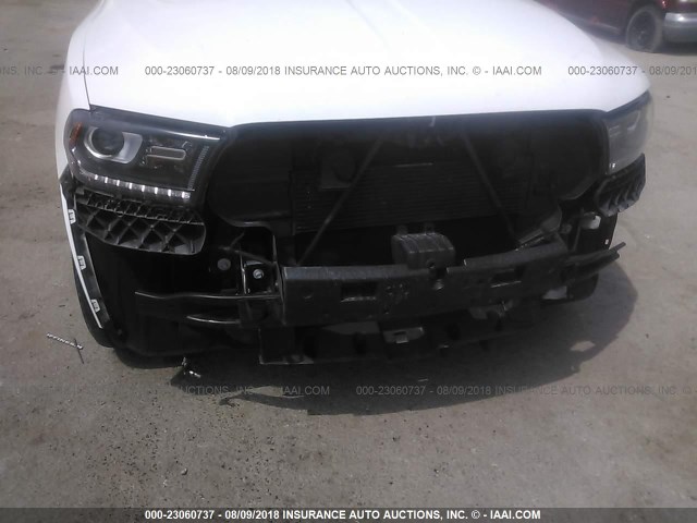 1C4RDHDG0HC814063 - 2017 DODGE DURANGO GT WHITE photo 6