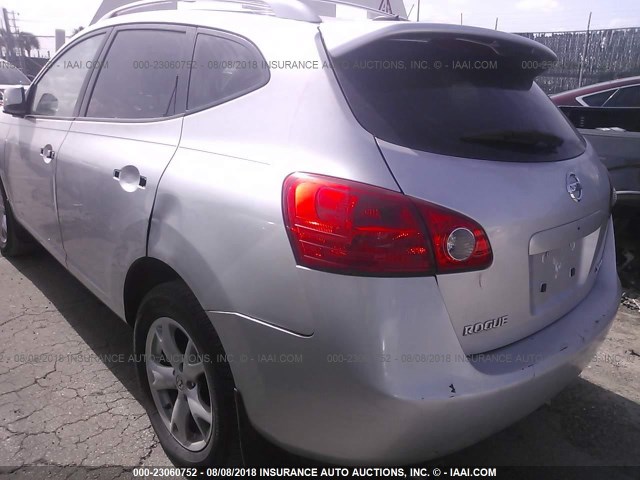 JN8AS58V88W105037 - 2008 NISSAN ROGUE S/SL SILVER photo 6