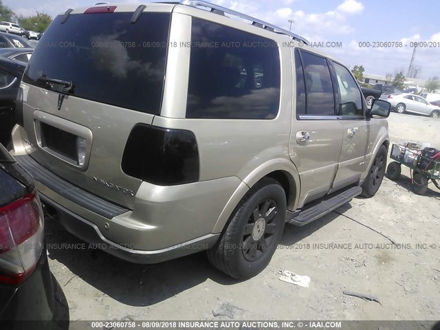 5LMFU28R74LJ14684 - 2004 LINCOLN NAVIGATOR GOLD photo 4