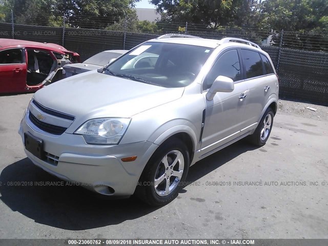 3GNAL3EK1ES571771 - 2014 CHEVROLET CAPTIVA LT SILVER photo 2