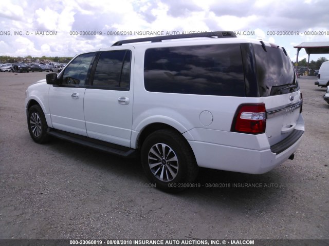 1FMJK1HT7FEF12865 - 2015 FORD EXPEDITION EL XLT/EL KING RANCH WHITE photo 3