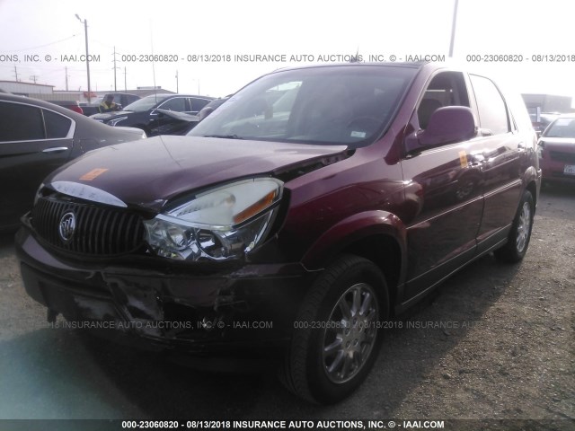 3G5DA03L67S554481 - 2007 BUICK RENDEZVOUS CX/CXL BURGUNDY photo 2