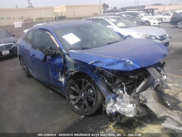 SHHFK7H97HU418115 - 2017 HONDA CIVIC SPORT TOURING Көк фото 1