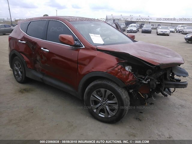 5XYZTDLB5DG086862 - 2013 HYUNDAI SANTA FE SPORT  ORANGE photo 1