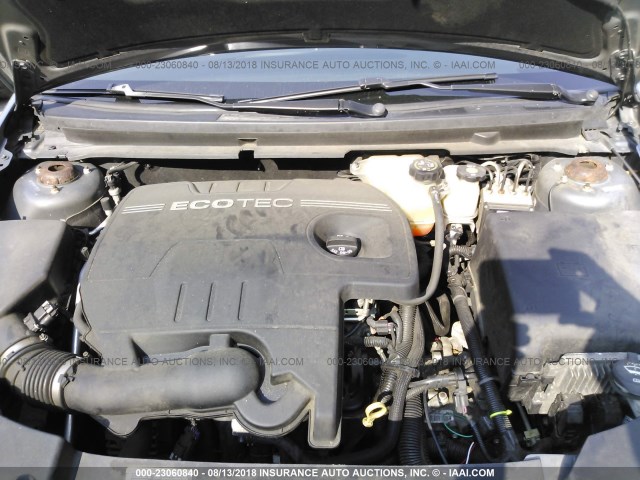 1G1ZH57BX9F174858 - 2009 CHEVROLET MALIBU 1LT ნაცრისფერი ფოტო 10