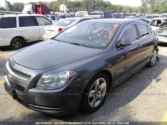 1G1ZH57BX9F174858 - 2009 CHEVROLET MALIBU 1LT ნაცრისფერი ფოტო 2