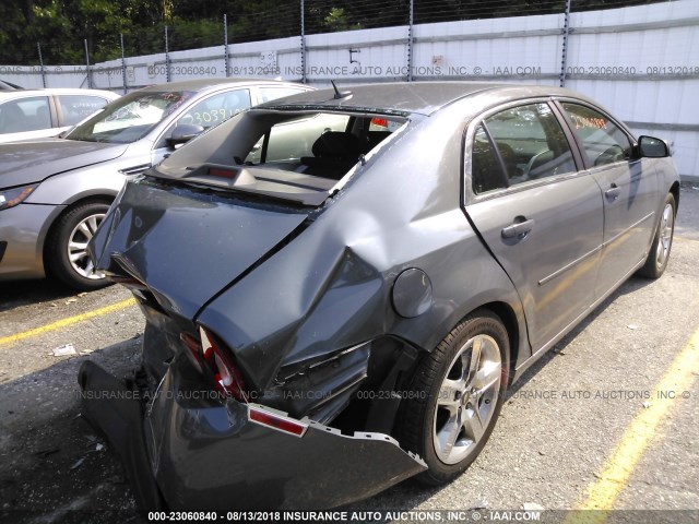 1G1ZH57BX9F174858 - 2009 CHEVROLET MALIBU 1LT ნაცრისფერი ფოტო 4