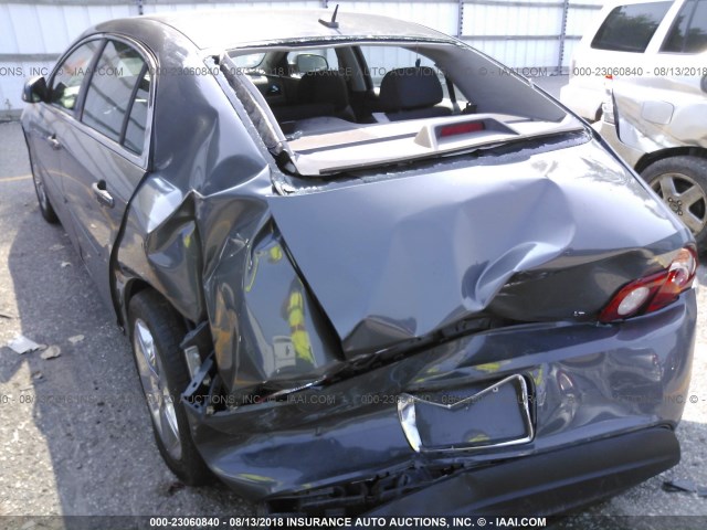 1G1ZH57BX9F174858 - 2009 CHEVROLET MALIBU 1LT ნაცრისფერი ფოტო 6