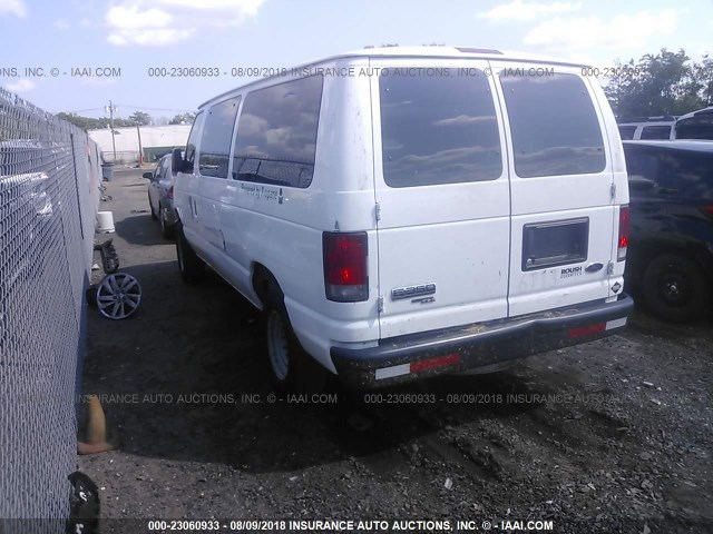 1FMNE3BL2EDA06037 - 2014 FORD ECONOLINE E350 SUPER DUTY WAGON WHITE photo 3